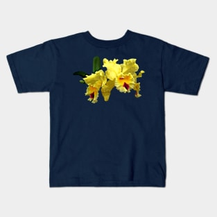 Two Yellow Cattleya Orchids Kids T-Shirt